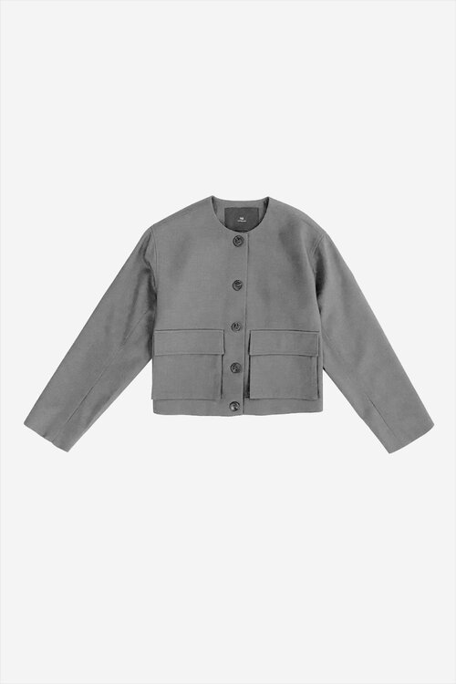 WITHBLACK Donkergrijze Jas