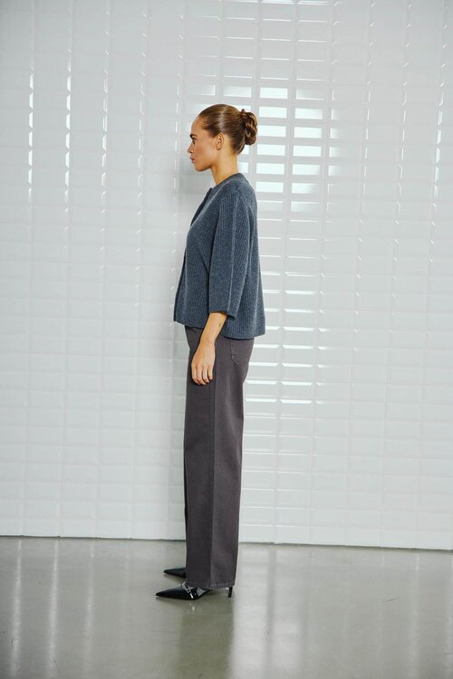 WITHBLACK Vest in Donkergrijs