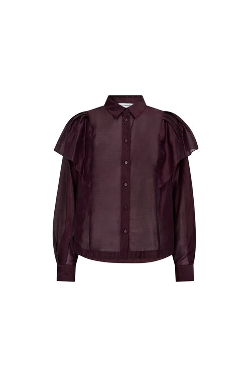 Co'couture Bordeauxkleurige Blouse