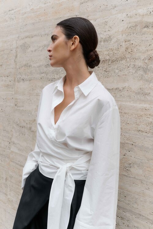 Club L'avenir Crèmekleurige Blouse