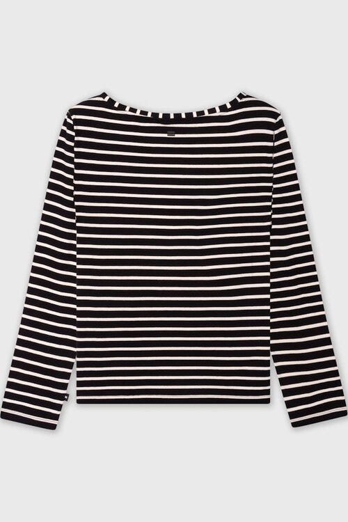 10Days Zwart/Wit DE GESTREEPTE LONGSLEEVE