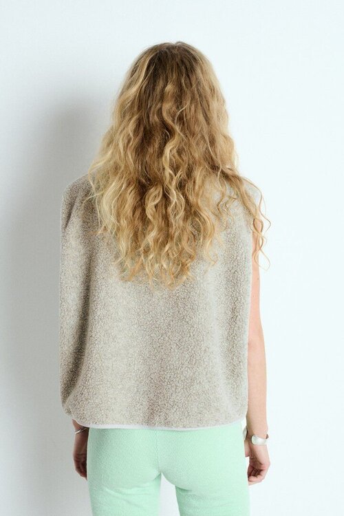 American Vintage Grijze Gilet in een Lichte Tint