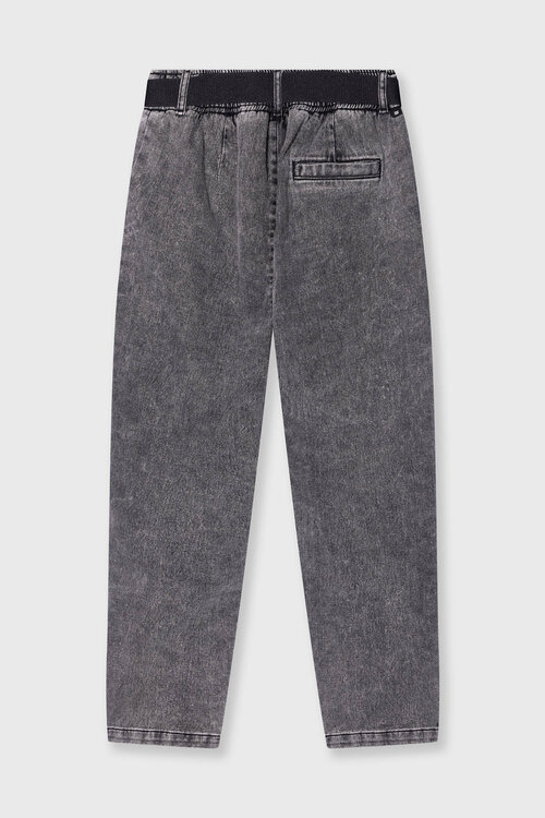 10Days Zwarte THE BELTED PANTS WASHED