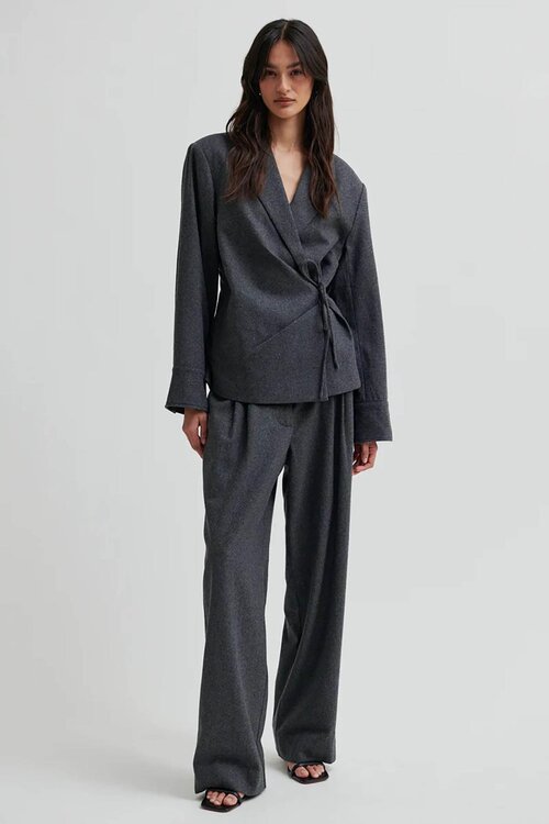 Second Female Milea Wrap Shirt in Grijs