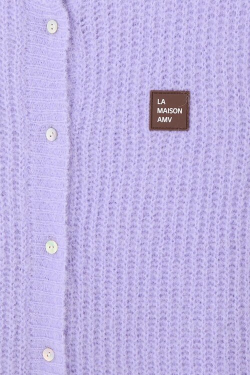 American Vintage Gilet in Lila, Gebreid