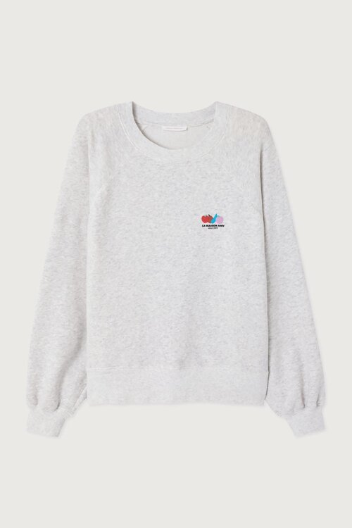 American Vintage Sweater in Lichtgrijs