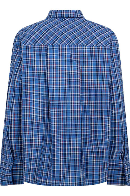 Co'couture Blue Angelica Geruit Overhemd