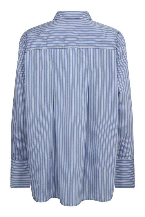 Co'couture Fina Streep Blouse in Blauw