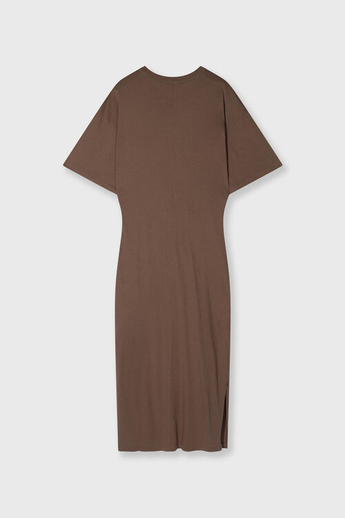 10Days Truffle T-shirt jurk met plooidetails