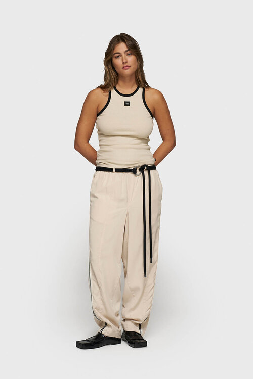 10Days Tencel light earth wide tapered broek