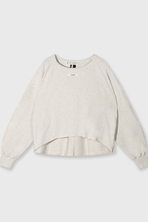 10Days LA sweater in zachte witte tint