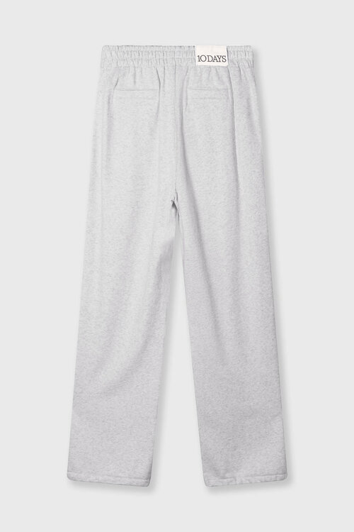 10Days Witte grijs gemêleerde joggingbroek met riem
