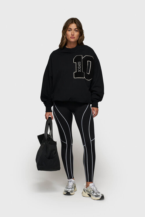 10Days Zwarte contrastleggings