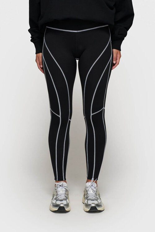 10Days Zwarte contrastleggings