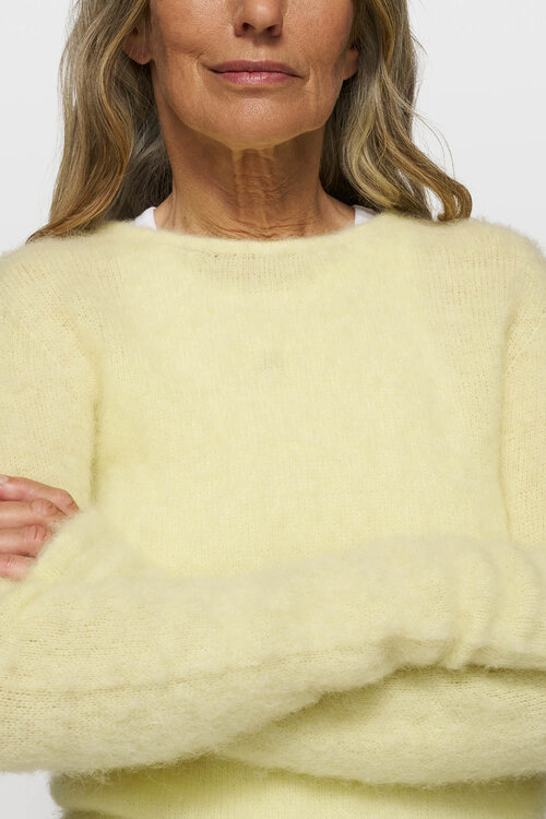10Days zachte gebreide trui in pastelgeel