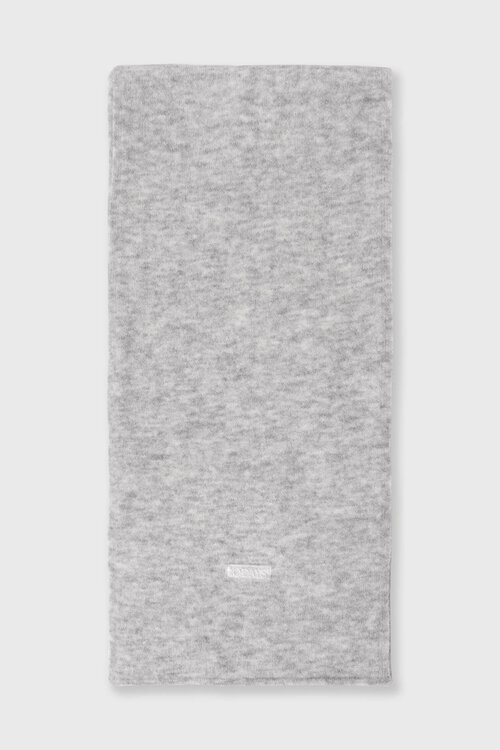 10Days Lichtgrijze Melee zachte harige gebreide sjaal