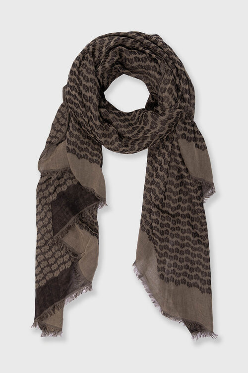 10Days Ikat sjaal in lichte aardetinten