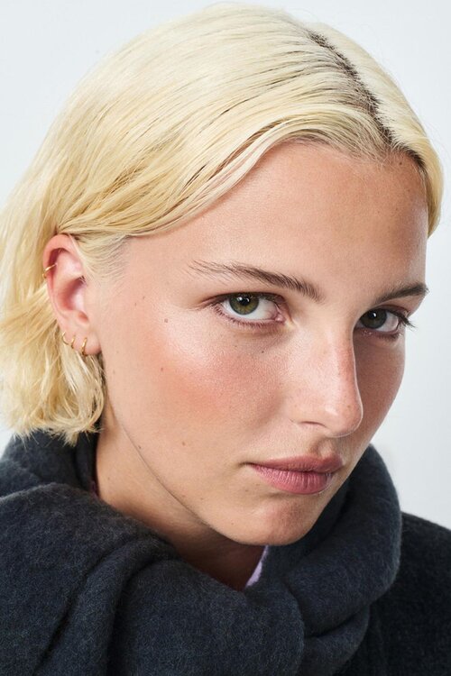 American Vintage Donkerblauwe Gebreide Sjaal