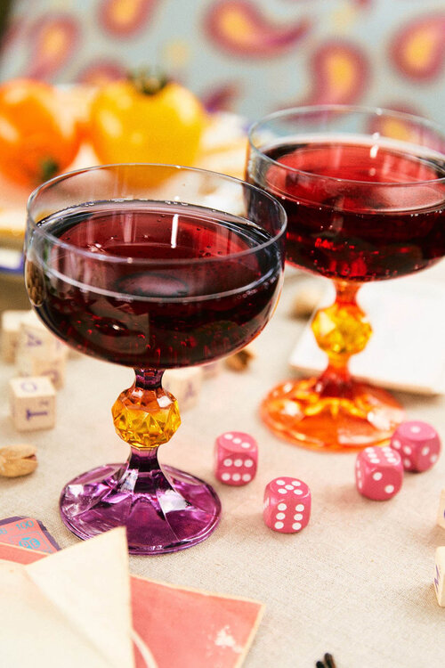 Anna & Nina Paradise Cocktailglas in kleur