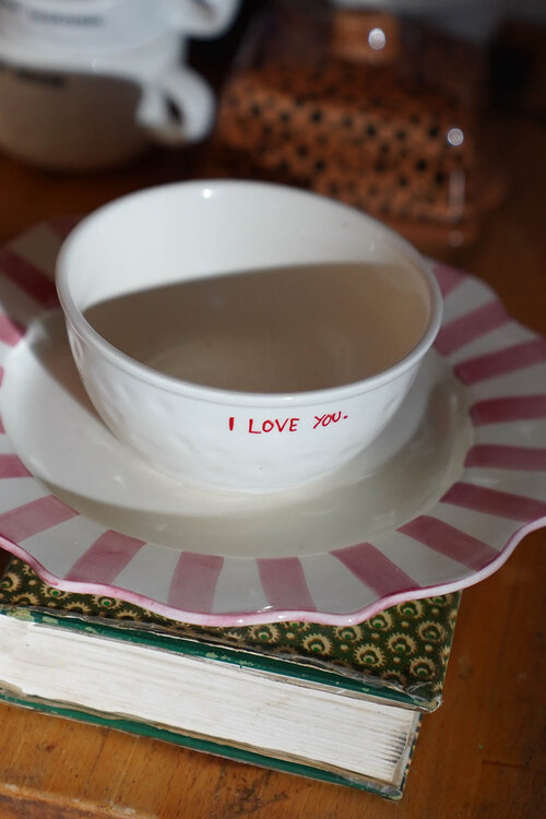 Anna & Nina Roze Pink Golvende Ontbijtbord