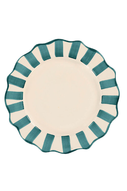 Anna & Nina Turquoise Pine Golvende Ontbijtbord