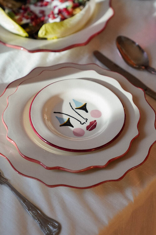 Anna & Nina Wit Pierrot Dessertbord
