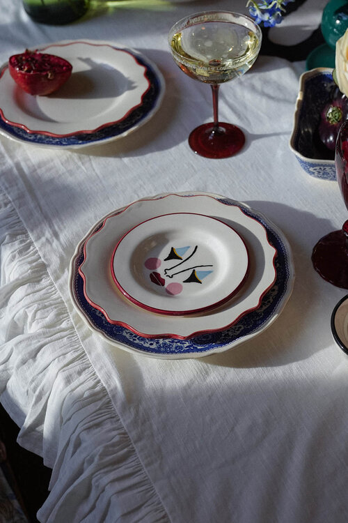 Anna & Nina Wit Pierrot Dessertbord