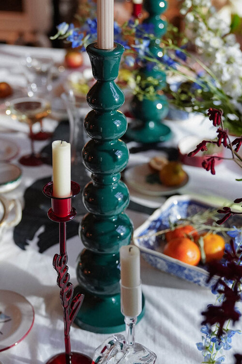 Anna & Nina Groene Pine Balloon Kandelaar