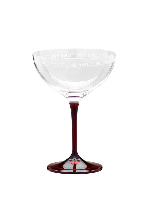 Anna & Nina Rood I Love You Champagneglas