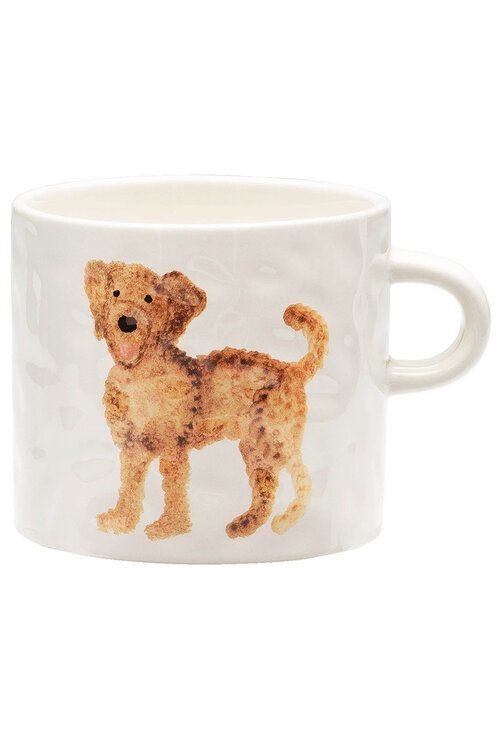 Anna & Nina Witte Labradoodle Mok