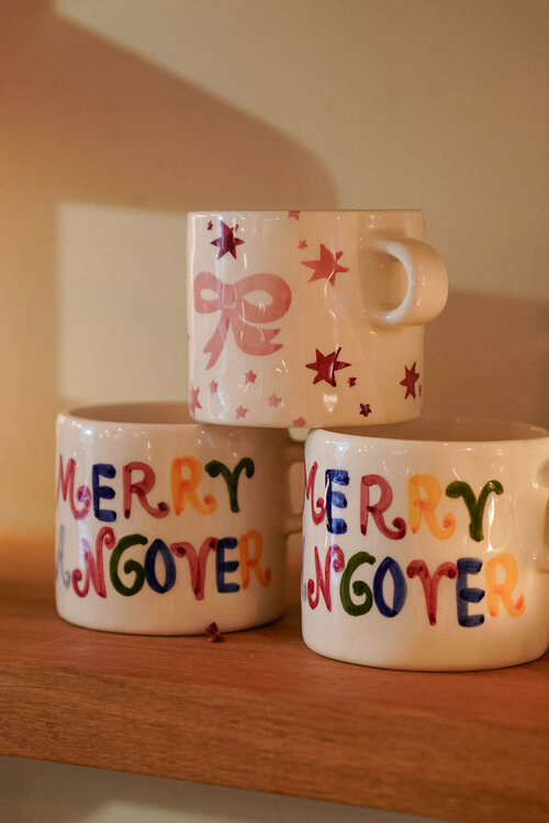 Anna & Nina Vrolijk gekleurde Merry Hangover Mok