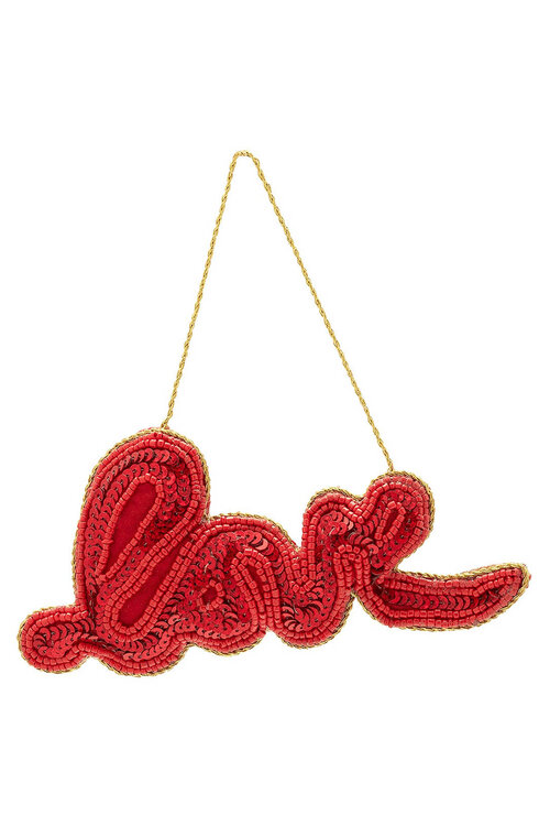 Anna & Nina Liefdevol Rood Ornament