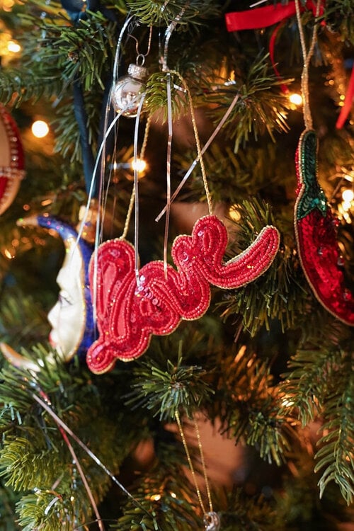 Anna & Nina Liefdevol Rood Ornament