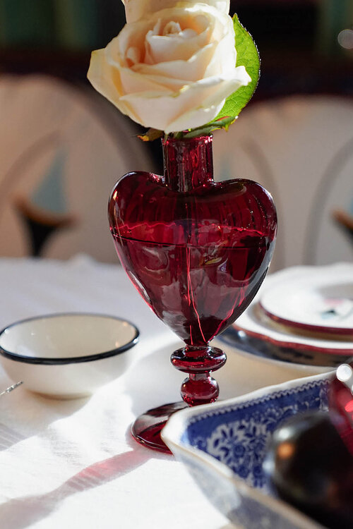 Anna & Nina Maroon Parfum Kaarsenhouder