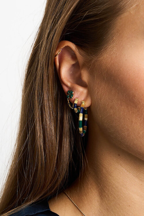 Anna & Nina Kleine Gouden Archetype Hoepeloorbellen