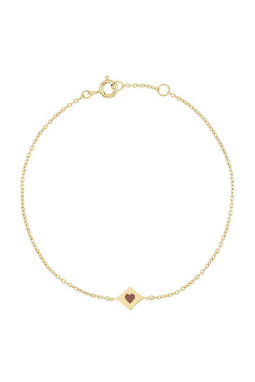 Anna & Nina Lucky Card Armband in Goud