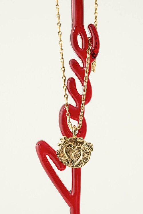 Anna & Nina Memorable Love Charm in Goud