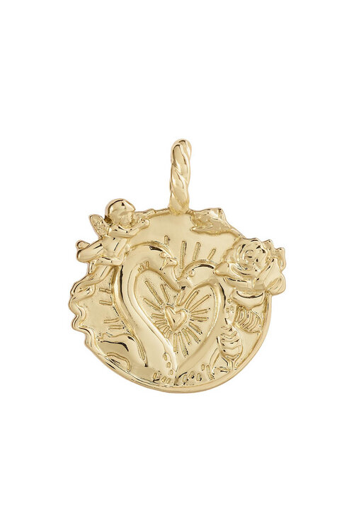 Anna & Nina Memorable Love Charm in Goud