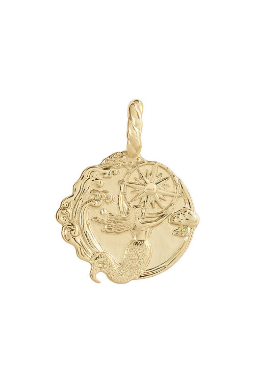 Anna & Nina Memorable Adventure Charm in goudkleur