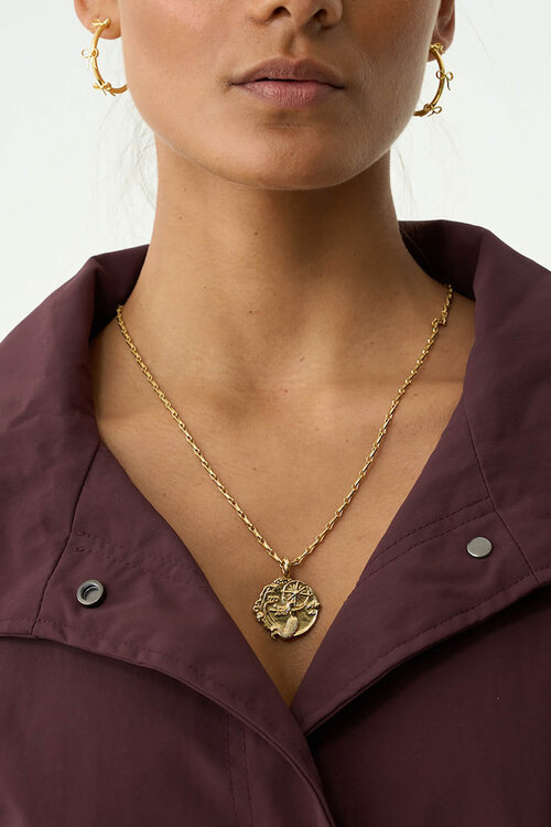 Anna & Nina Memorable Adventure Charm in goudkleur