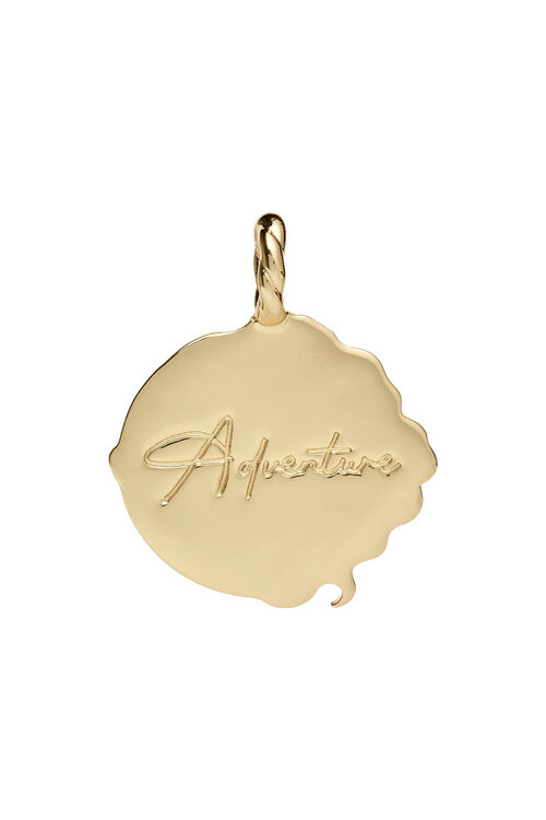 Anna & Nina Memorable Adventure Charm in goudkleur