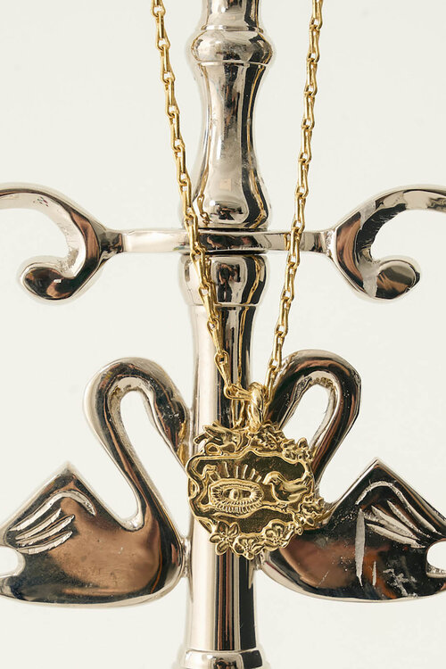 Anna & Nina Gouden Herinneringsbedel Birth Charm