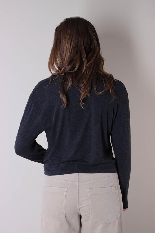 American Vintage T-shirt in donkergrijs