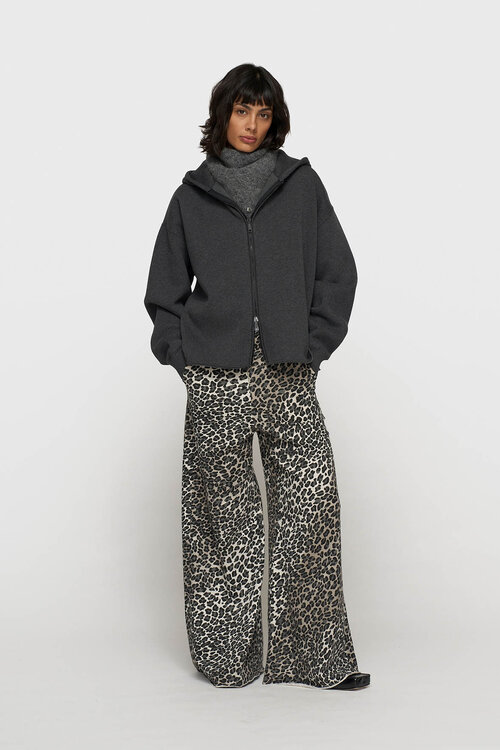 10Days Luipaardprint wijde pijp jogger in luipaardmotief