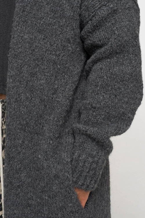 10Days Antra Melee lange gebreide vest cardigan