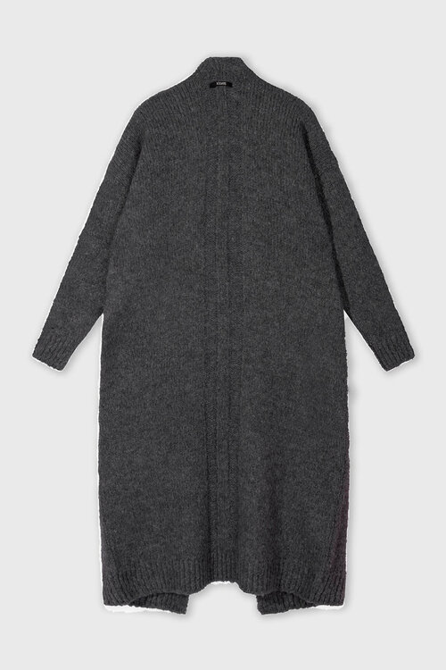 10Days Antra Melee lange gebreide vest cardigan