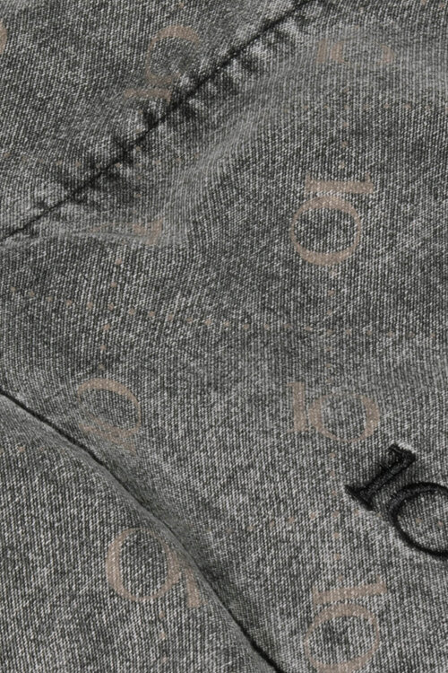 10Days Zwarte broek met monogram en ceintuur