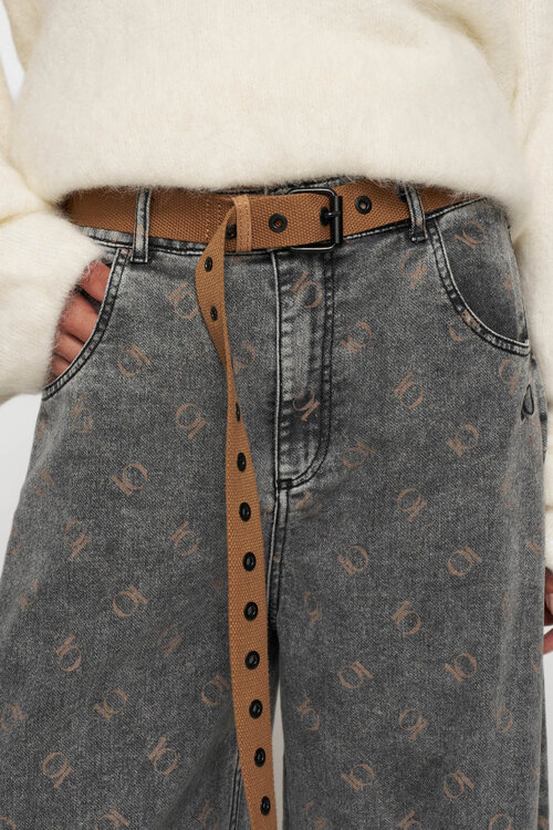 10Days Camelkleurige canvasriem