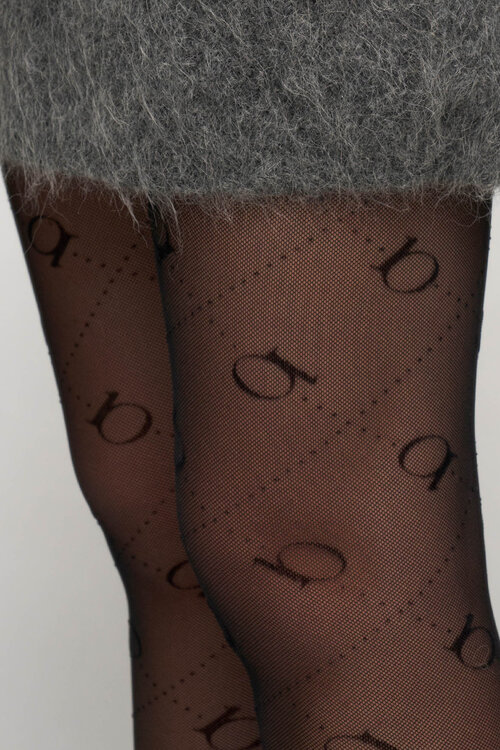 10Days Zwarte legging met monogram