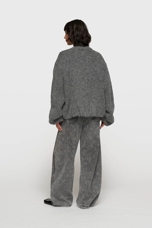 10Days Antra Melee gebreide bomber met puffy hairy textuur